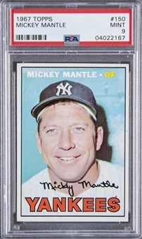 1967 Topps #150 Mickey Mantle – PSA MINT 9